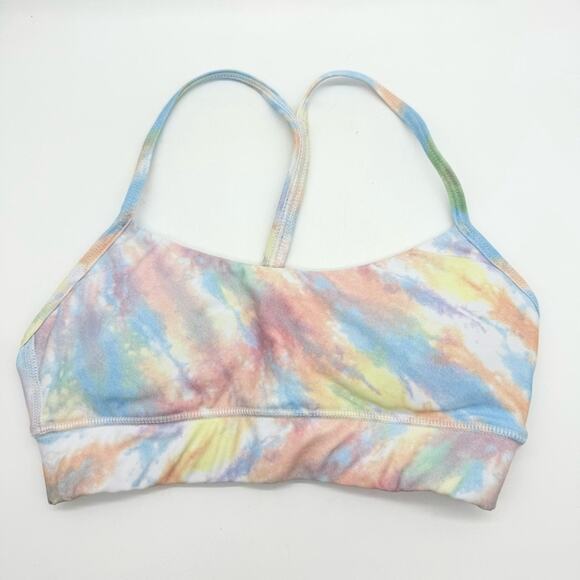CHRLDR Padded Tie Dye Victory Sports Bra Rainbow Size S Colorful Sporty Active - Picture 2 of 10
